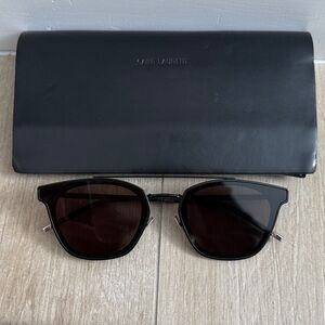 Saint Laurent Sleek Black Women’s Sunglasses